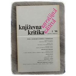 Književna kritika: časopis za estetiku književnosti 1/1988.